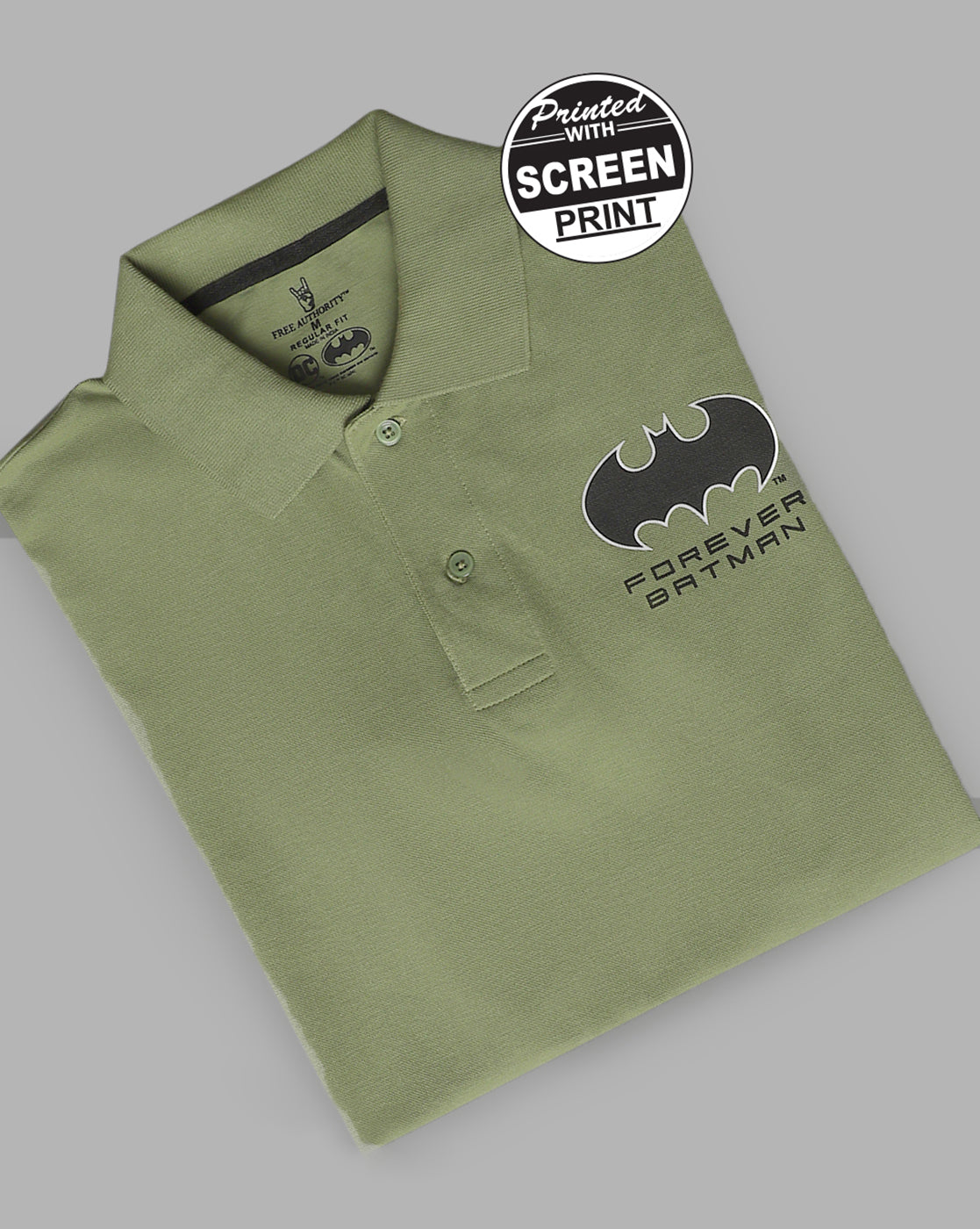 Batman Regular Fit Polo Tshirt For Men