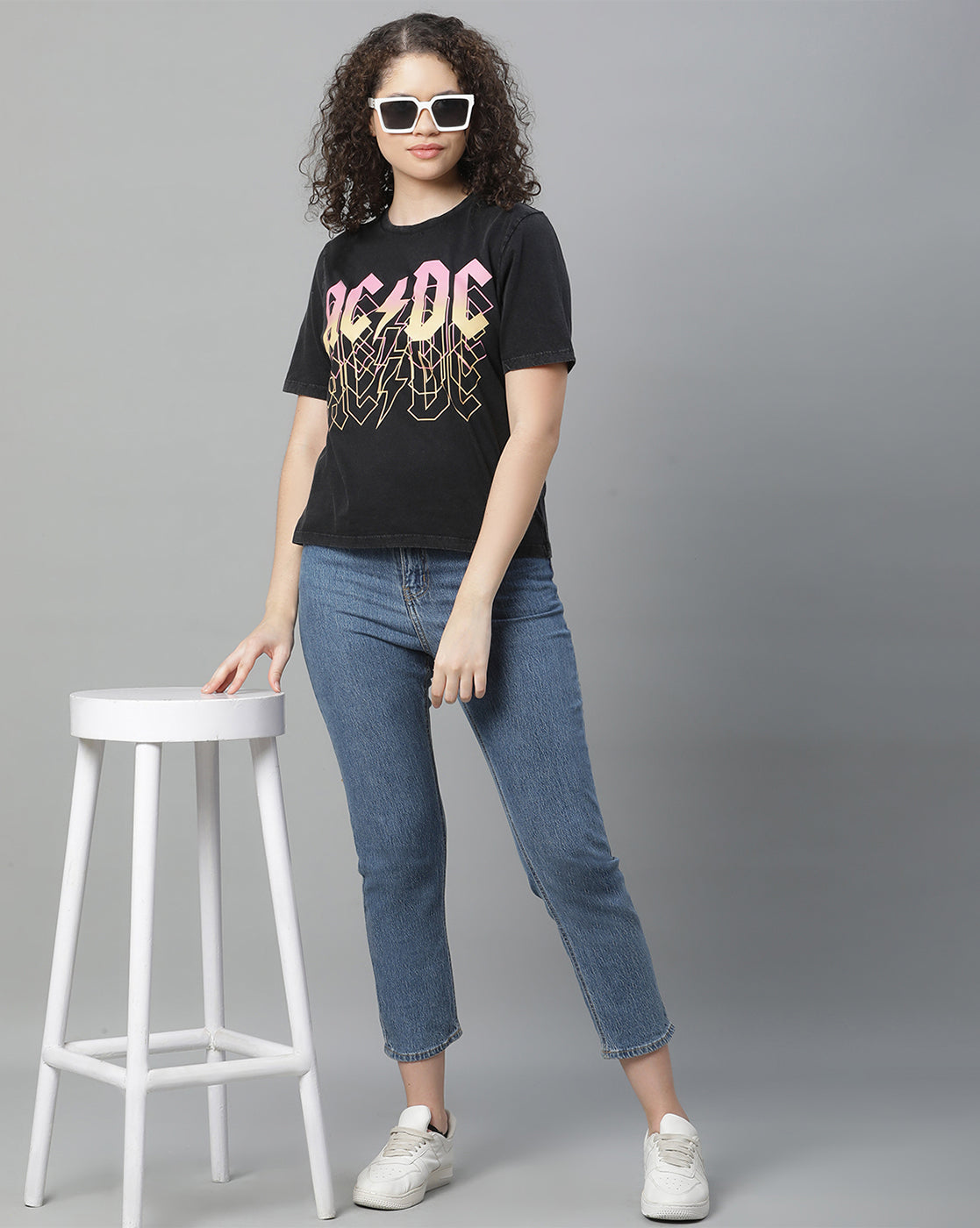 AC/DC Relaxed Fit Tshirt For Women