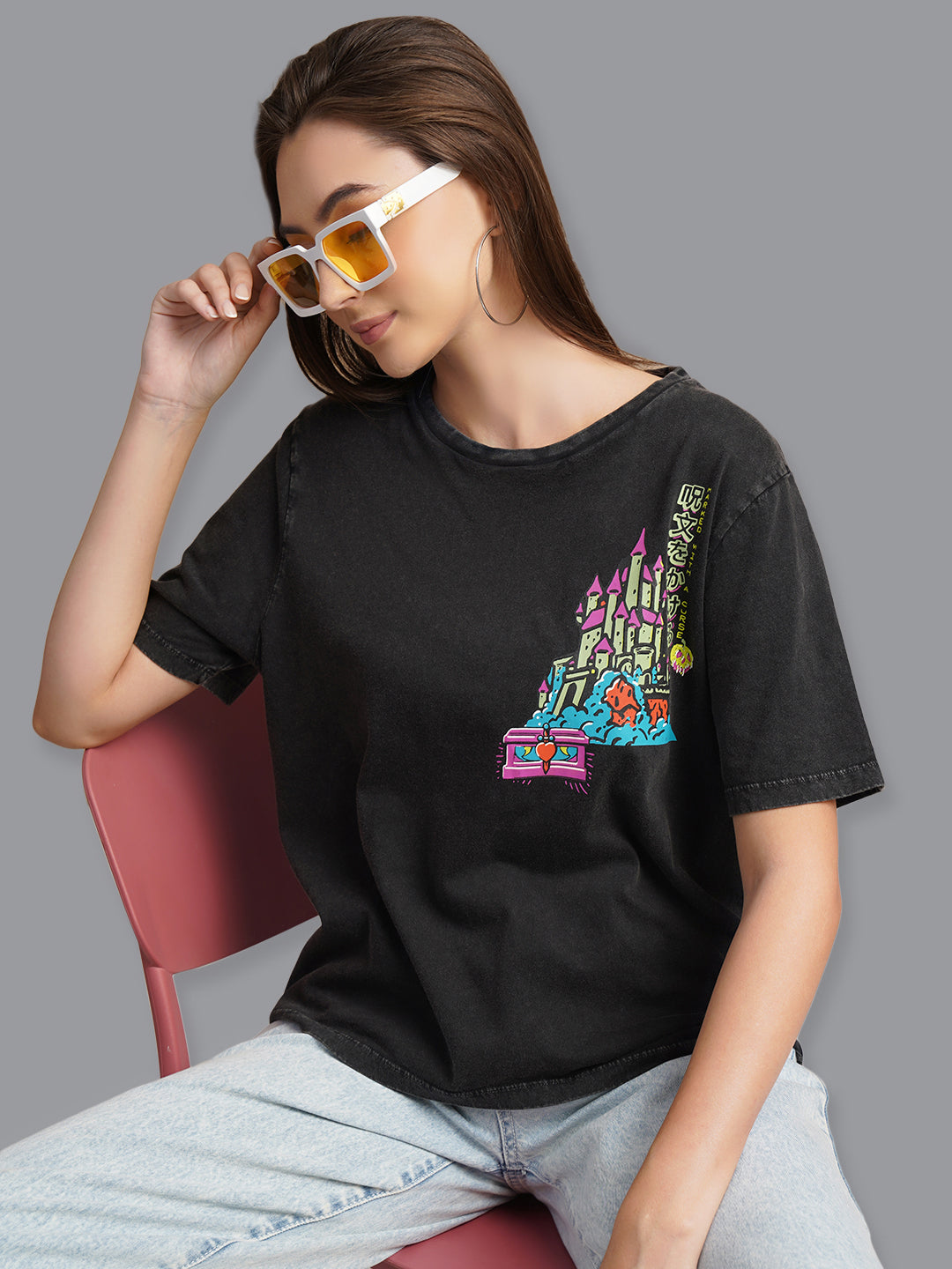 Disney Villains Printed Relaxed Fit Tshirt For Women