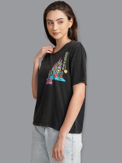 Disney Villains Printed Relaxed Fit Tshirt For Women