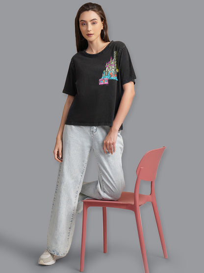 Disney Villains Printed Relaxed Fit Tshirt For Women