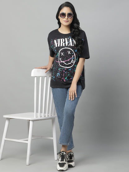 Nirvana Oversized Tshirt For Women