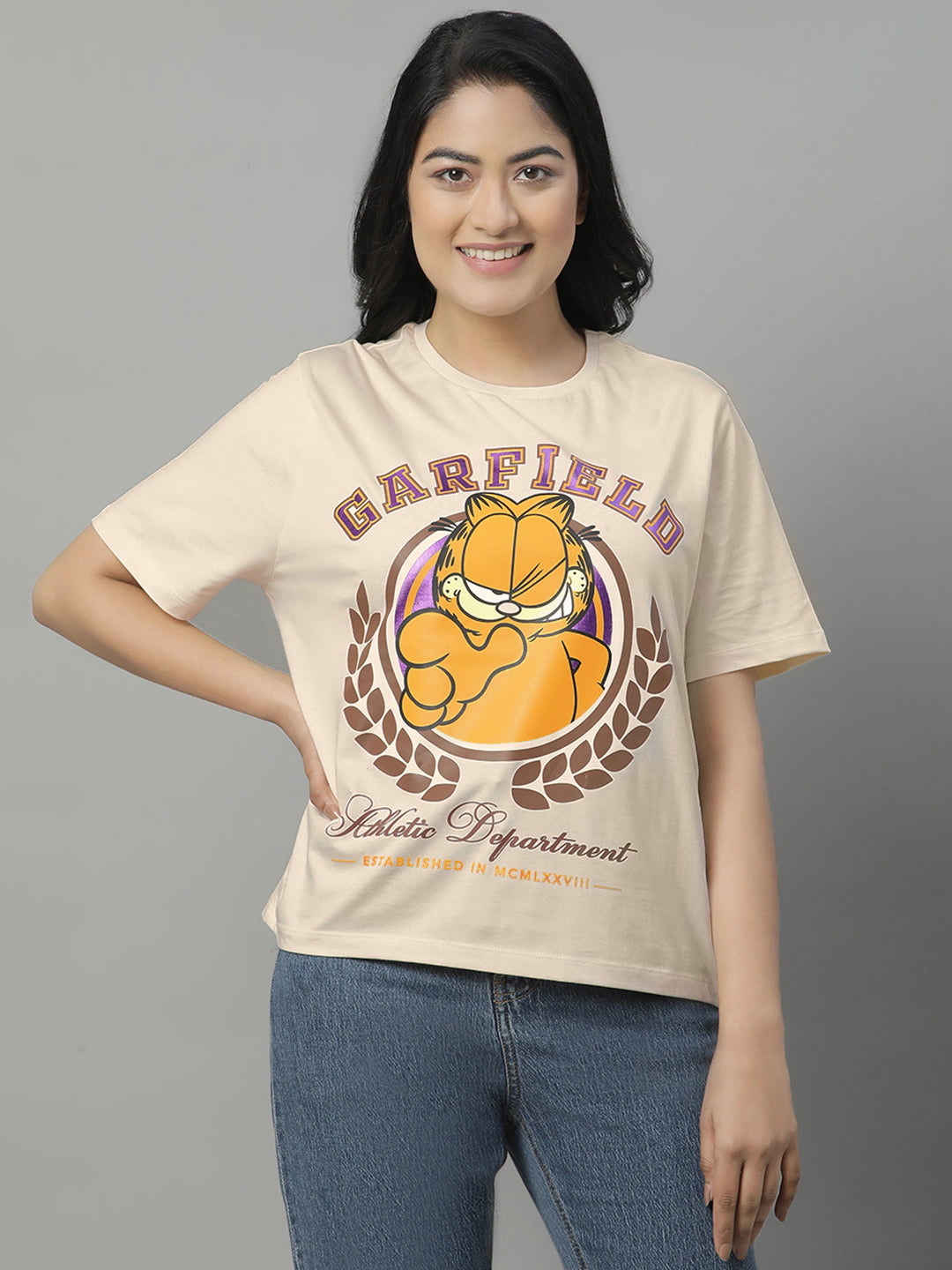 Garfield Relaxed Fit Tshirt For Women