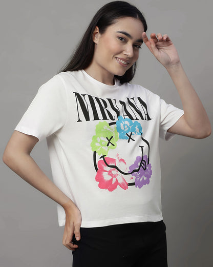 Nirvana Relaxed Fit Tshirt For Women