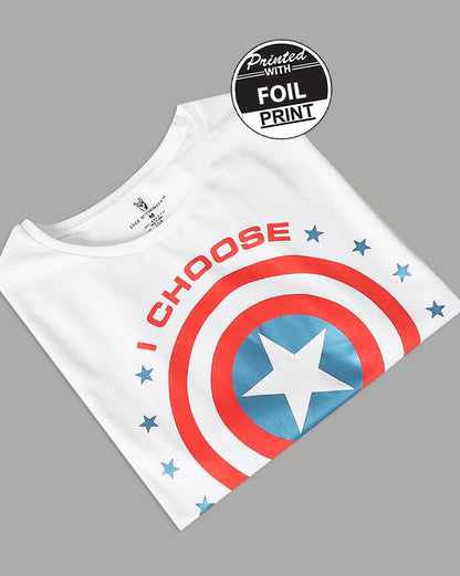 Captain America Relaxed Fit Tshirt For Women