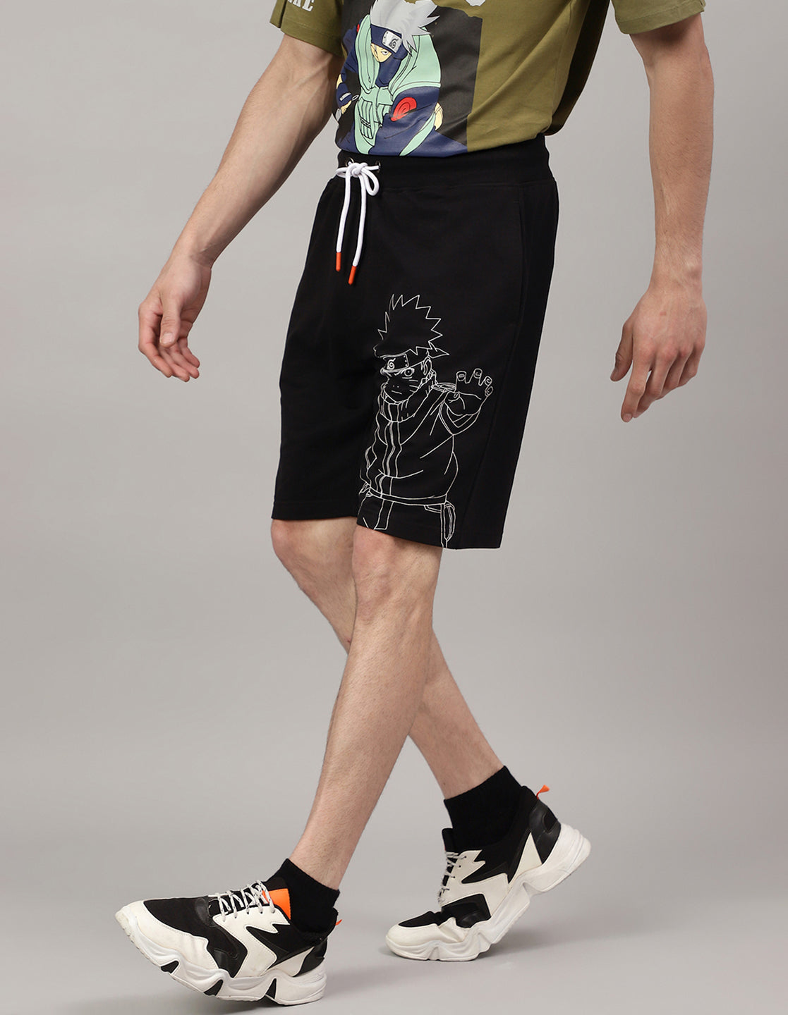 Naruto Regular Fit Shorts For Men