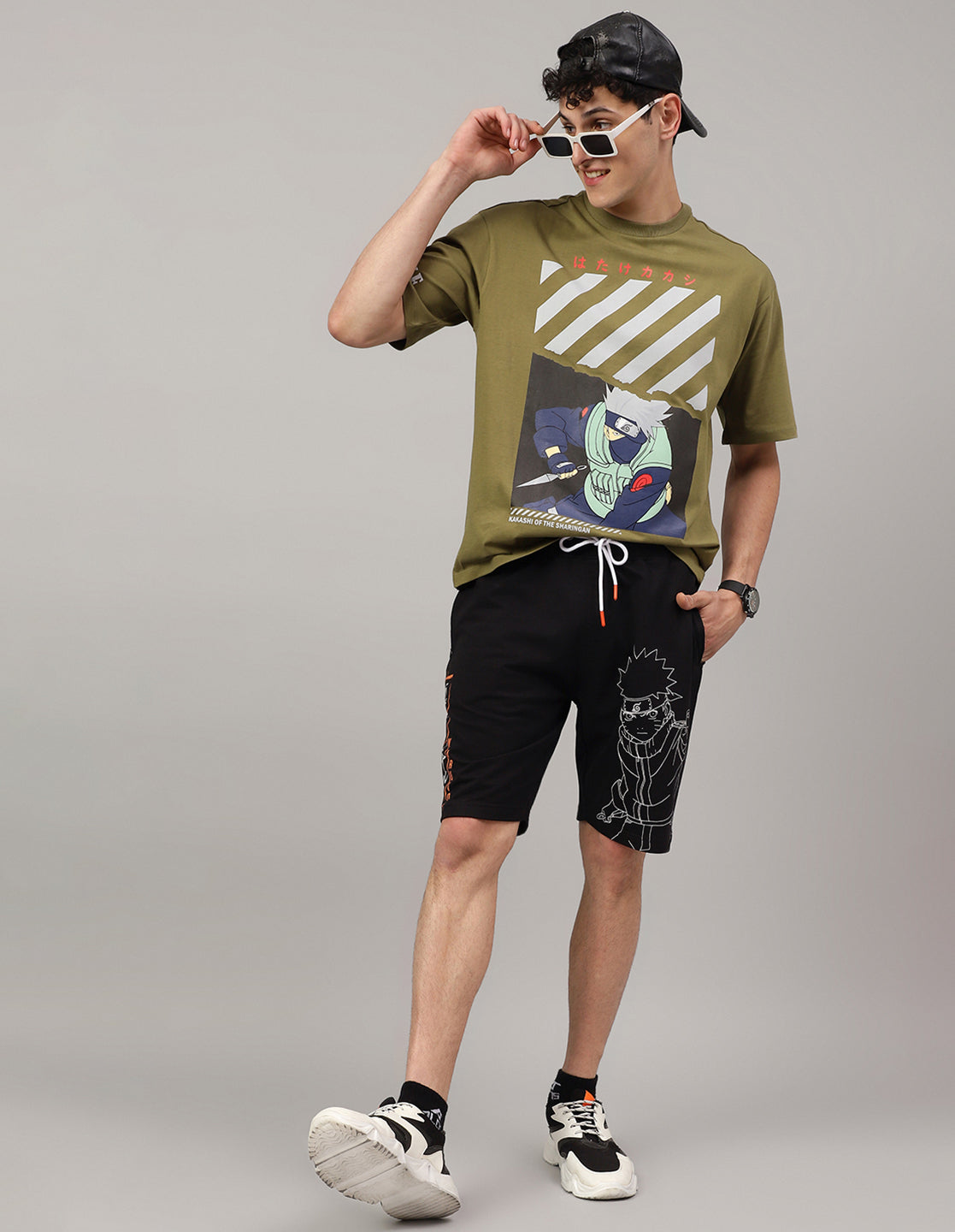 Naruto Regular Fit Shorts For Men