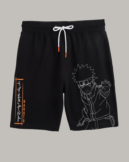 Naruto Regular Fit Shorts For Men