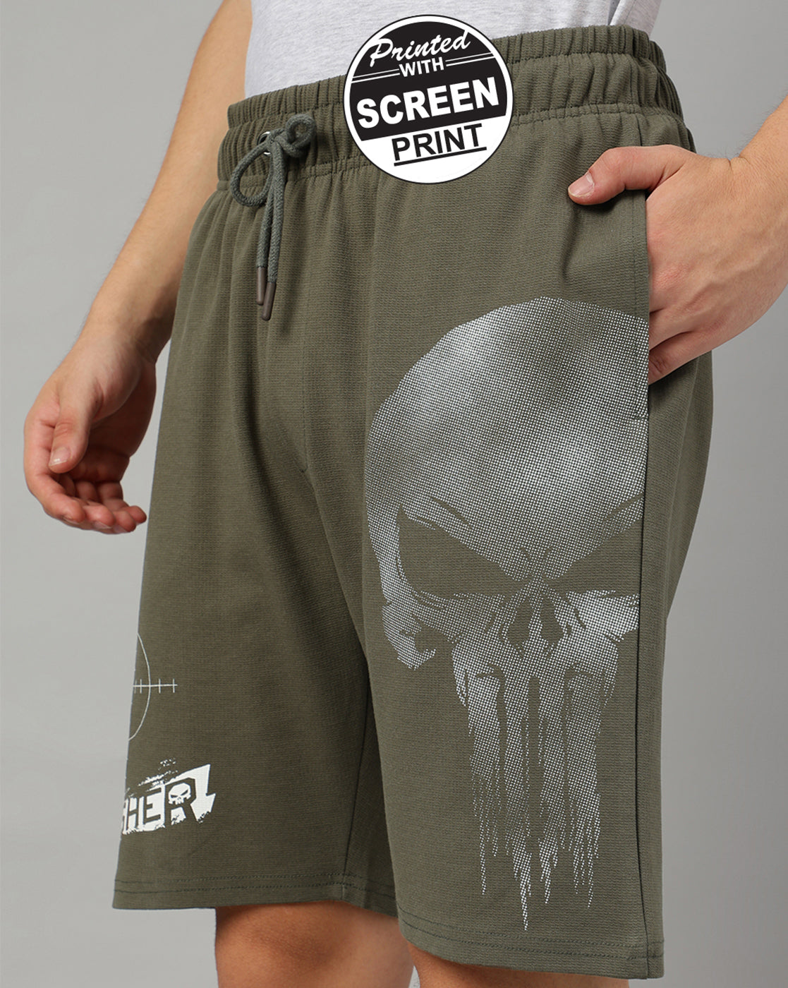 Punisher Low-Rise Shorts For Men