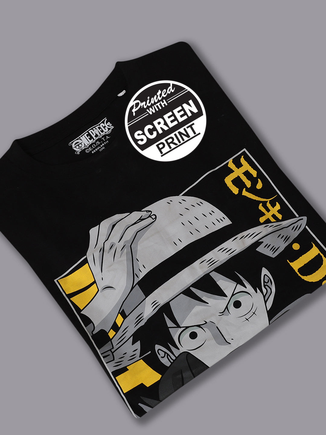 One Piece Black Tshirt For Men