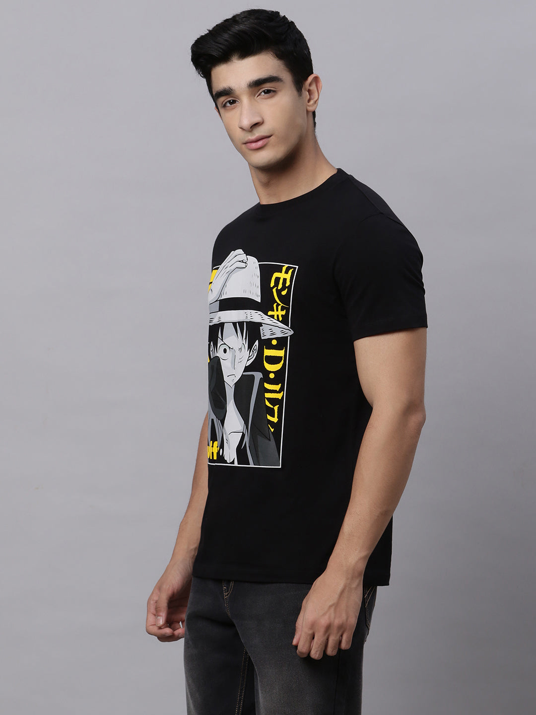 One Piece Black Tshirt For Men