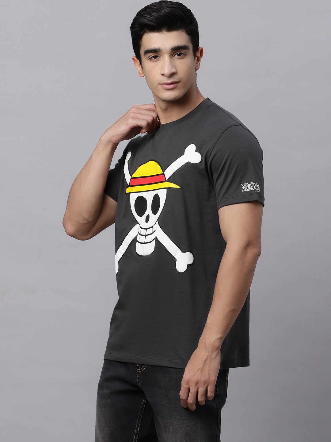 One Piece Grey Tshirt For Men