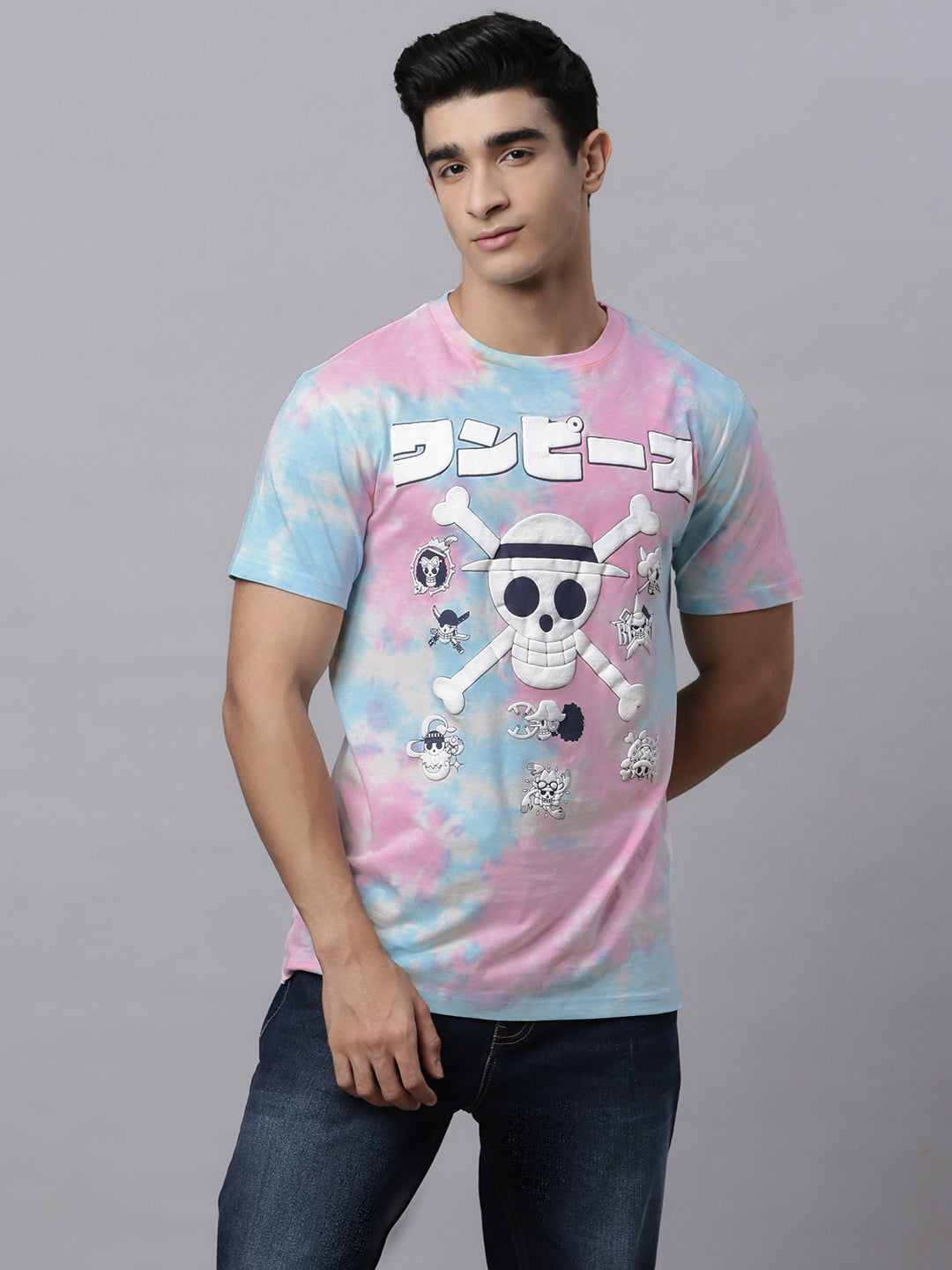 One Piece Multi Color Tshirt For Men