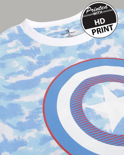 Captain America Regular Fit Tshirt For Men