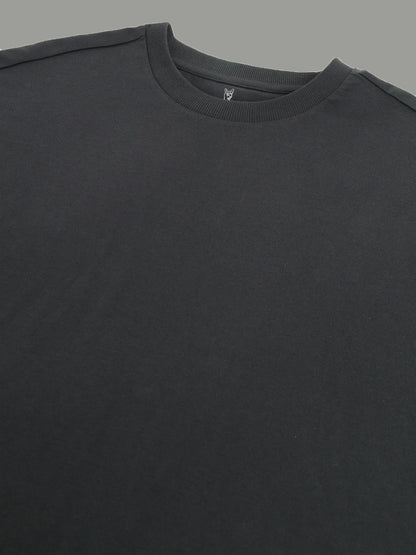 Solid Grey Oversized Tshirt For Men