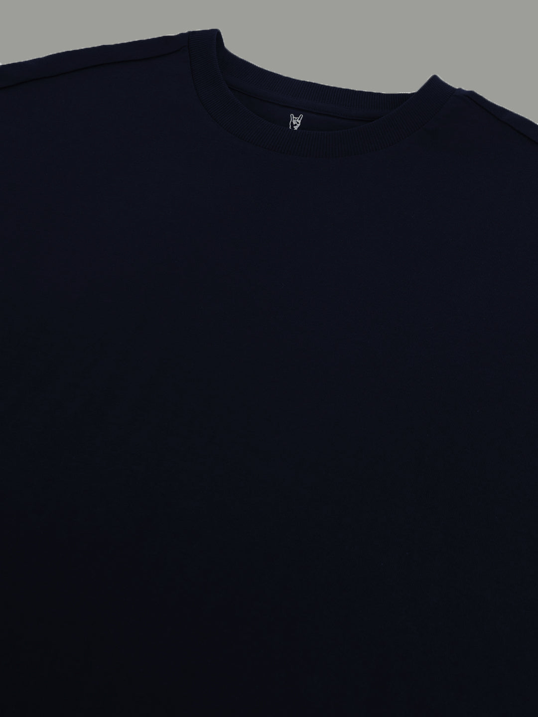 Solid Blue  Oversized Tshirt For Men