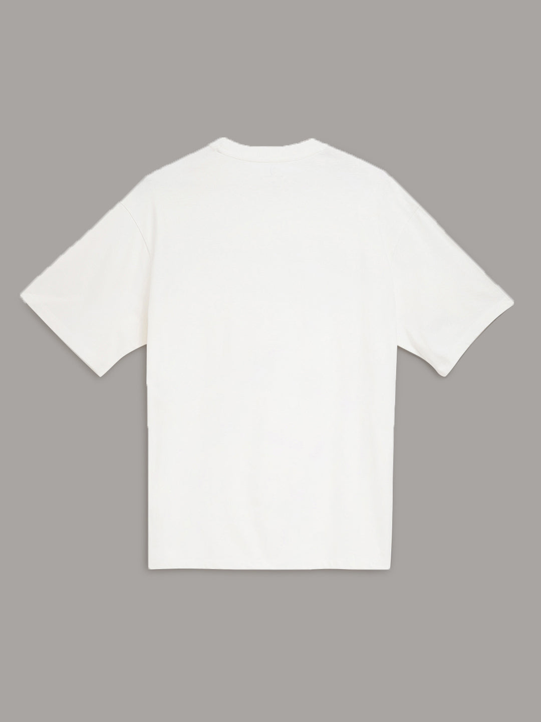 Solid Off-White Oversized Tshirt For Men