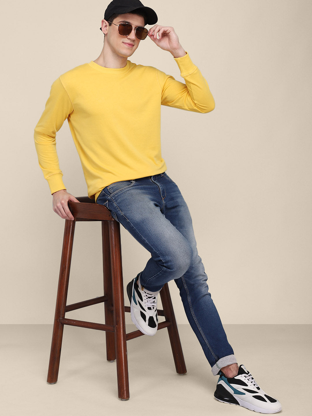 Yellow Sweatshirt Men