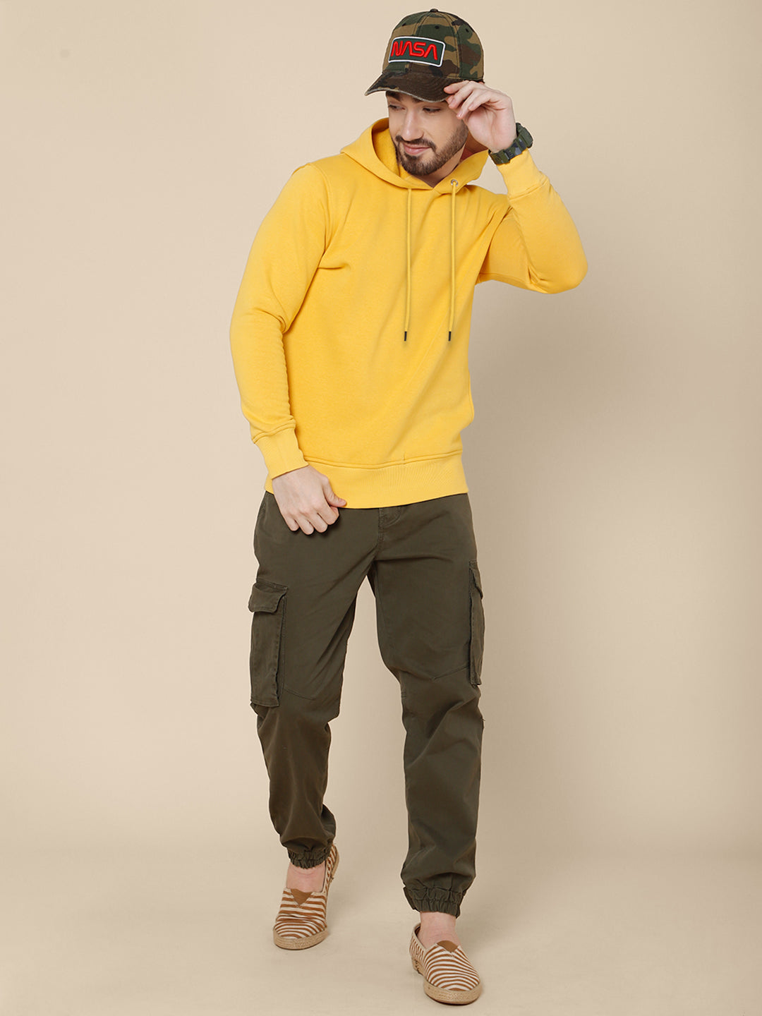 Yellow Hoodie For Men