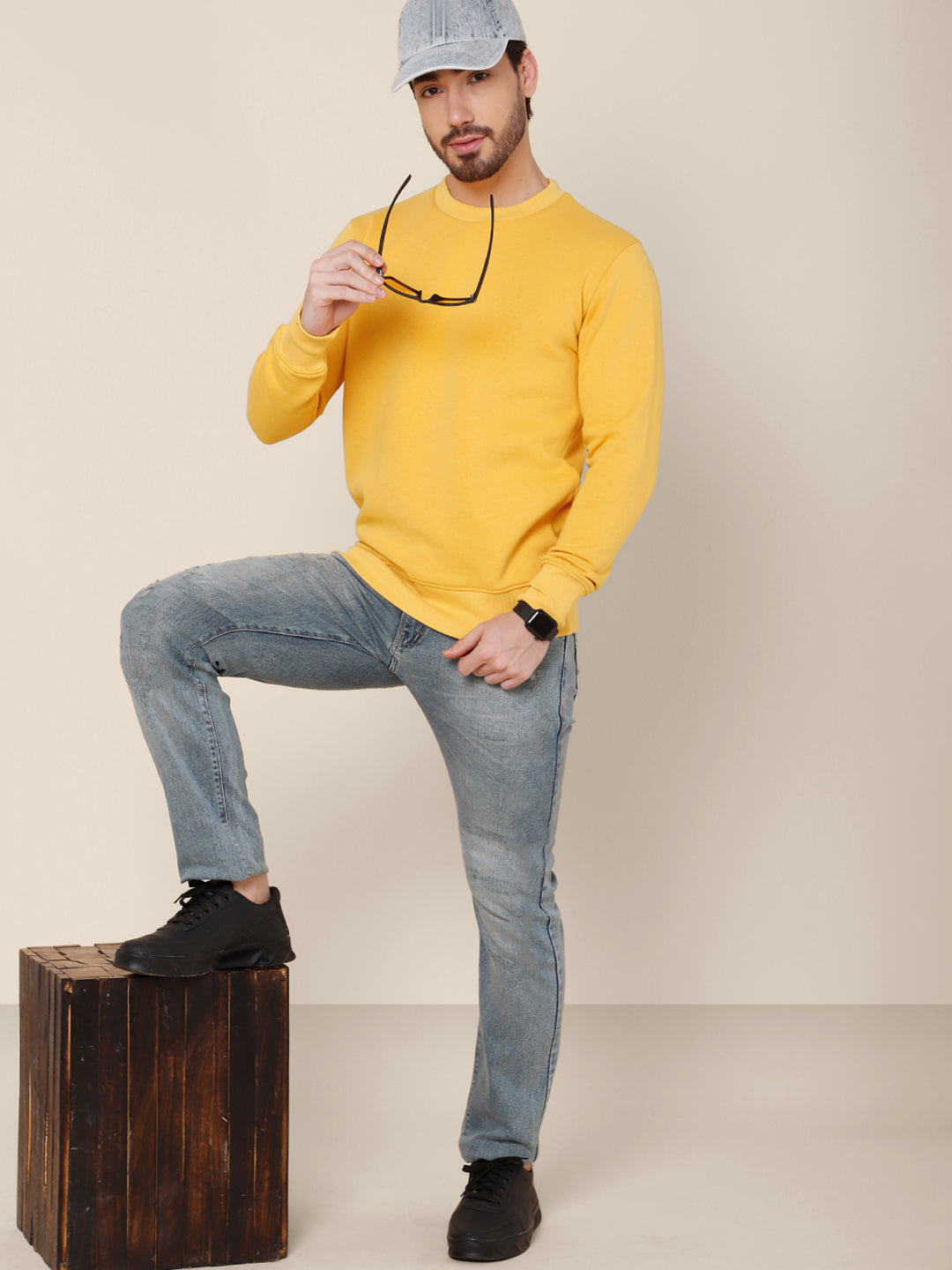 Yellow Sweatshirt For Men