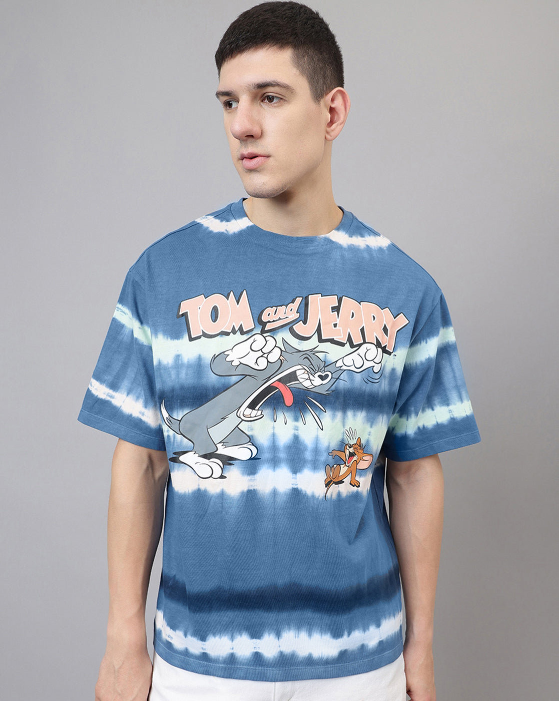 Tom & Jerry Printed oversized Tshirt For Men