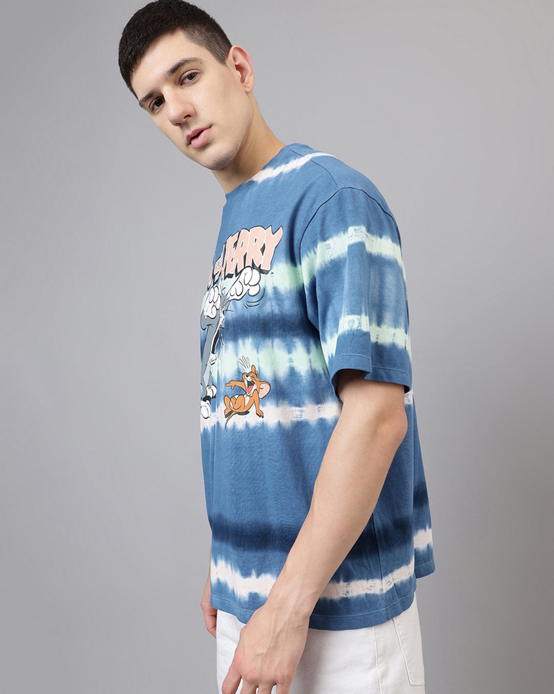 Tom & Jerry Printed oversized Tshirt For Men