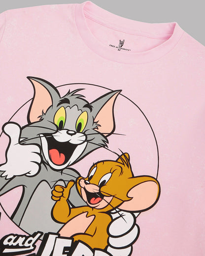 Tom & Jerry Printed Regular Fit Tshirt For Men