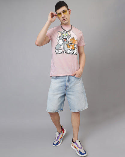 Tom & Jerry Printed Regular Fit Tshirt For Men