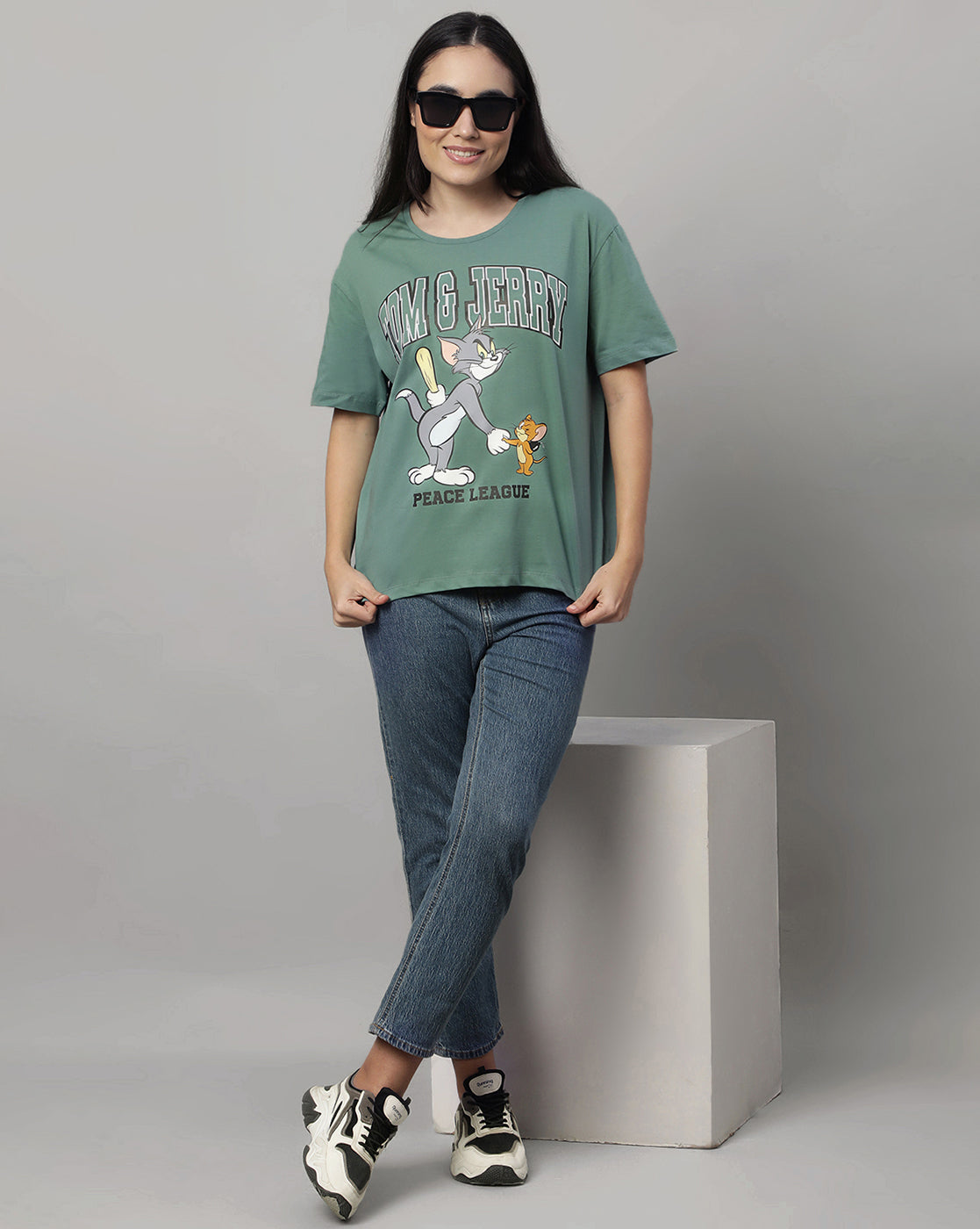 Tom & Jerry Oversized Tshirt For Women