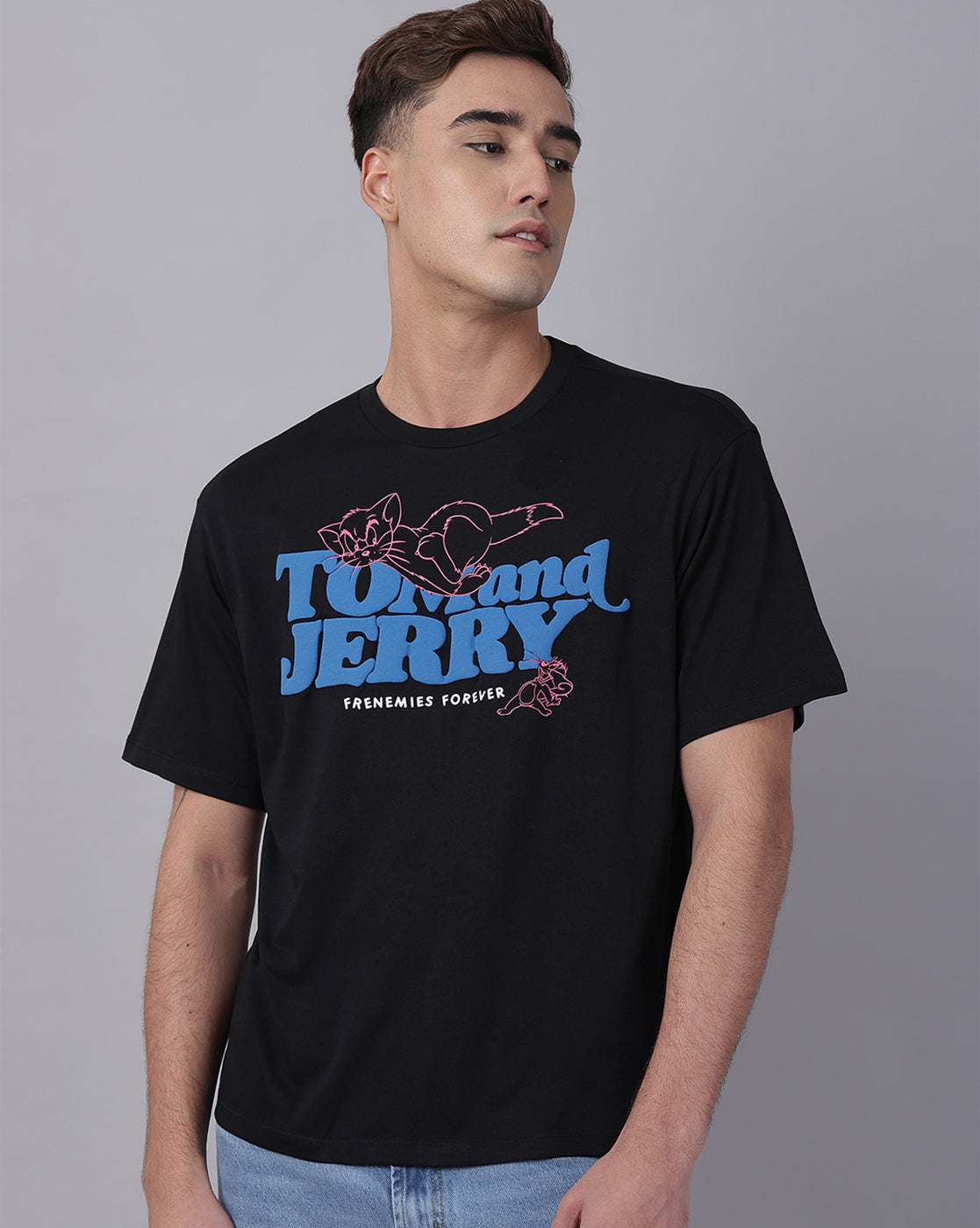 Tom & Jerry Printed Oversized Tshirt For Men